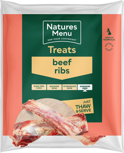 Natures Menu Frozen Raw Chews Beef Ribs 2 Pcs