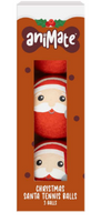 AniMate Santa Tennis Ball Pack of 3