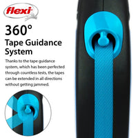flexi New NEON, tape leash M: 5 m, neon blue