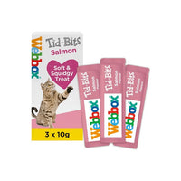 Webbox Cat Tid-bits with Salmon 3pk