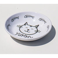 Tarhong Black and White Yummy Cat Saucer