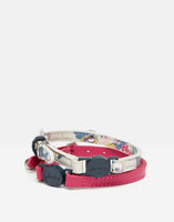 Joules Cambridge Floral, Blue and Pink Cat Collar Twin Pack, Safety buckle