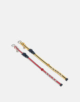 Joules Coastal, Red and Mustard Cat Collar Twin Pack, Safety Buckle