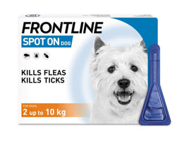 Frontline Spot On Small Dog 0-10kg 3 Pipettes