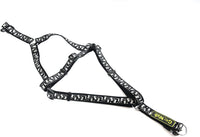 Happy Pet Go Walk Black Dog Harness Reflective Bones, Medium 55-74cm