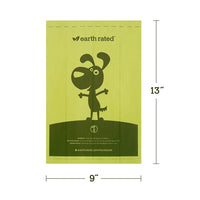 Earth Rated Roll 15 Biodegradable Poo Bags