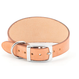 Ancol Genuine Leather Greyhound Whippet Collar Tan & Black