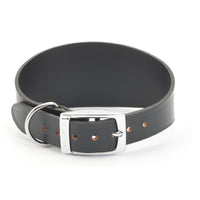Ancol Genuine Leather Greyhound Whippet Collar Tan & Black