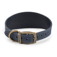 Ancol Timberwolf Leather Collar Whippet/Greyhound