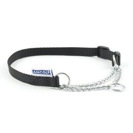 Ancol Heritage Nylon & Chain Check Collar