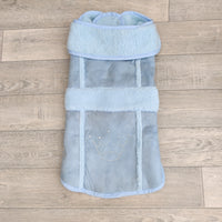 Trixie Blue Suede Lilles Dog Coat 45cm (18")