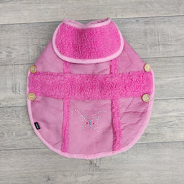 Trixie Pink Suede Lilles Dog Coat 40cm