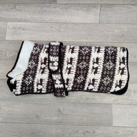 Trixie Fleece Santa Dog Coat M: 45cm Grey & White