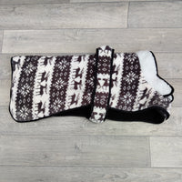 Trixie Fleece Santa Dog Coat M: 45cm Grey & White