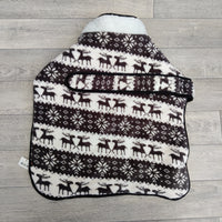 Trixie Fleece Santa Dog Coat M: 45cm Grey & White