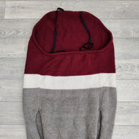 Trixie Knit Dog Sweater Jumper Grey/Beige/Burgundy 90cm