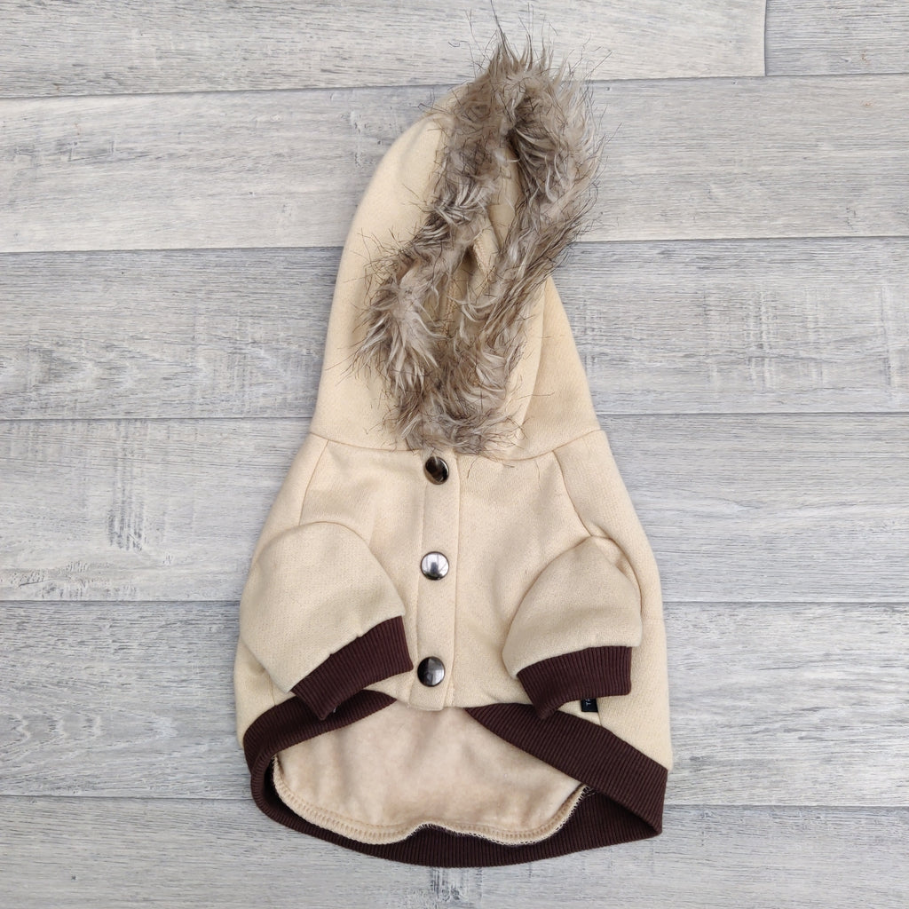 Trixie Beige Dog Hoodie Jumper Pullover XS: 22cm Chihuahua