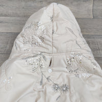 Trixie Vichy Plush Winter Hooded Dog Coat M: 45cm, Cream