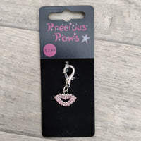 Precious Paws Bone Diamante Charm Dog Collar Accessory
