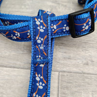 Trixie One Touch Modern Art Dog Harness Blue, XL: 80-100cm, Newfoundland Staffie