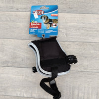 TRIXIE XDog Work Dog Style Saddle Shape Harness Reflective Padded Black XS-S: 25-45cm