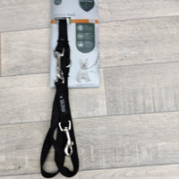Small Black Double Ended Adjustable Control Lead 1.5 X 203cm - Two Dogs