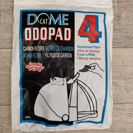 Living World Cat Dome Odopad Replacement Carbon Filters 4pcs