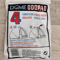 Living World Cat Dome Odopad Replacement Carbon Filters 4pcs