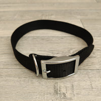 Walk 'R' Cise Black Nylon Dog Collar 24mm X 41-50cm Neck