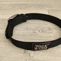 Walk 'R' Cise Black Nylon Dog Collar 24mm X 41-50cm Neck