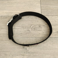 Walk 'R' Cise Black Nylon Dog Collar 24mm X 41-50cm Neck