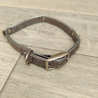 Silver Grey Diamante Adjustable Buckle Dog Collar 10mm X 24-28cm Neck