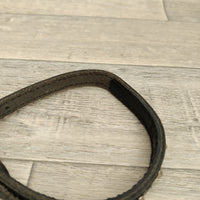 Black Leather Adjustable Studded Dog Collar 14mm X 29-34cm Neck