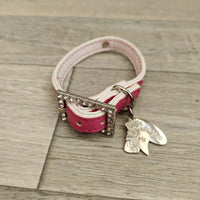 Me To You Pink White Diamante Puppy Collar 19-26cm Neck