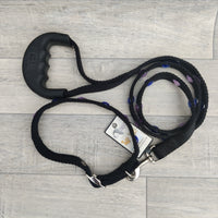 Dog Nylon Jewel Collar & Lead Set Comfy Handle 2.0x120cm + 2.0x42-50cm