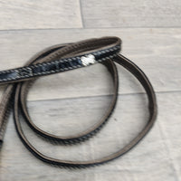Hemmo & Co Pawgeous Black Lead & Collar Set Glitter Bone 12mm X 10-12"