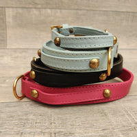 Hi Craft Luxury Designer Soft Leather Dog Collars - Name Plate