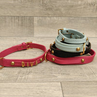Hi Craft Luxury Designer Soft Leather Dog Collars - Name Plate