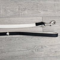 BBD Diamante Paw Lead, 3/4 x 48-inch, Black - BBD Pet Products