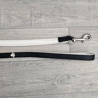 BBD Diamante Paw Lead, 3/4 x 48-inch, Black - BBD Pet Products