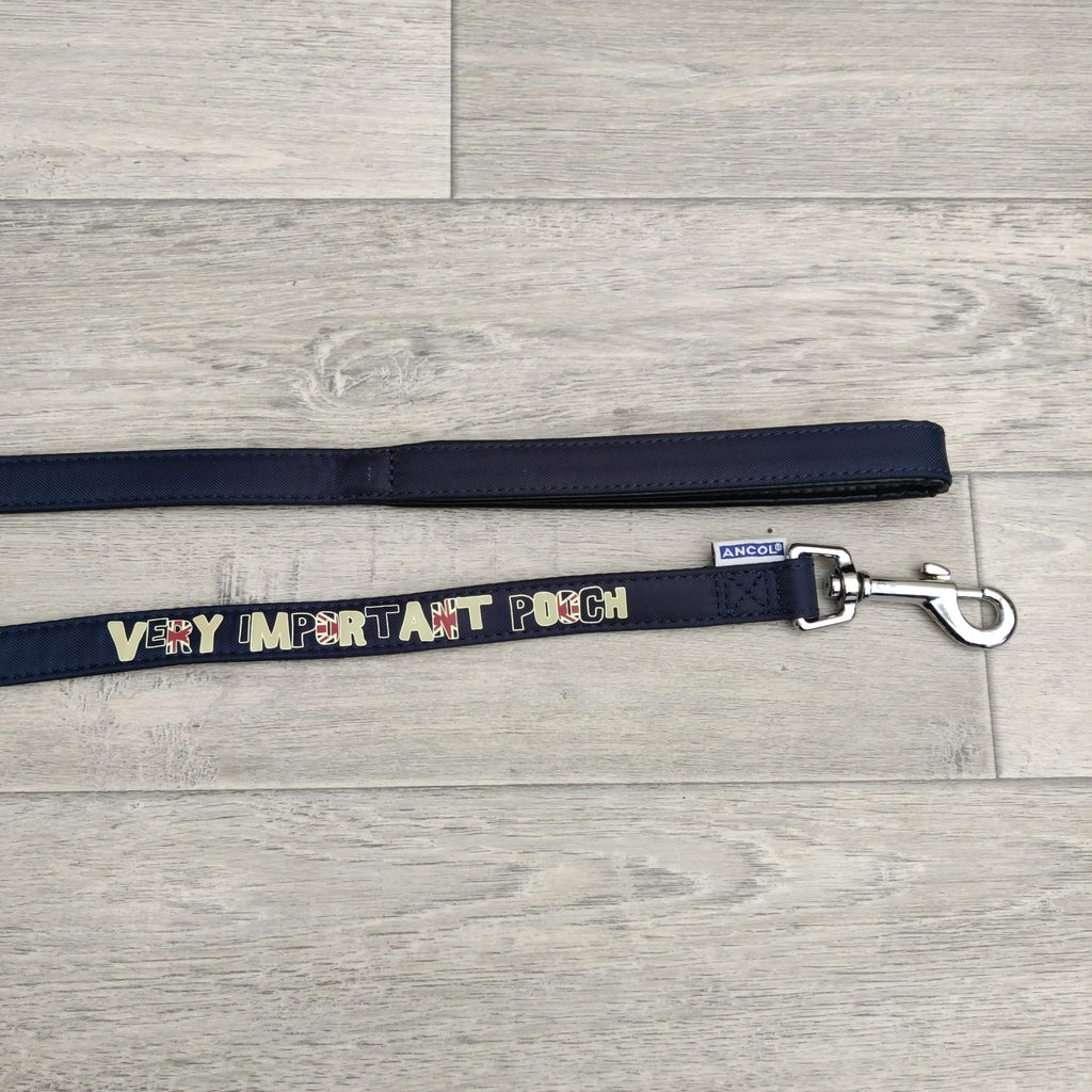 Ancol Very Important Pooch Navy Dog Lead 18mm x 1.0m