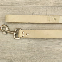 Mint Green Genuine Leather Dog Lead 25mm x 90cm