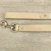 Mint Green Genuine Leather Dog Lead 25mm x 90cm