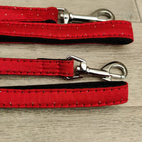 Rosewood Red Deluxe Snowflake Dog Leads