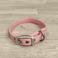 Hi-Craft Pink Nylon & Rubber Dog Collar 33-40cm x 18mm