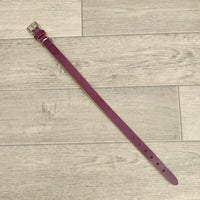 Ancol Indulgence Leather Dog Collar Grape 45-59cm (Sz 6-7)