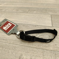 Miro & Makauri Nylon Dog Collar Locking Clasp 10mm x 20-35cm Black