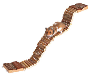 Trixie Natural Living Bark Wood Ladder For Hamsters 7 × 55 Cm