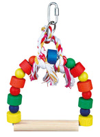 Trixie Arch Bird Swing With Colourful Wooden Blocks 13 × 19 Cm