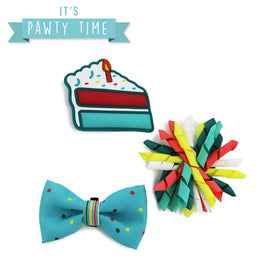 Ancol Pawty Its My Birthday Collar Accessories Blue